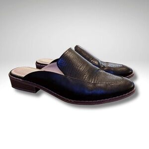 Michael Shannon Chrisley Croc Embossed Mule Loafers